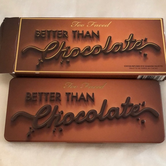 Too Faced Better Than Chocolate Cocoa-Infused 18 Pan Eyeshadow Palette 19.8g NIB - Picture 4 of 15
